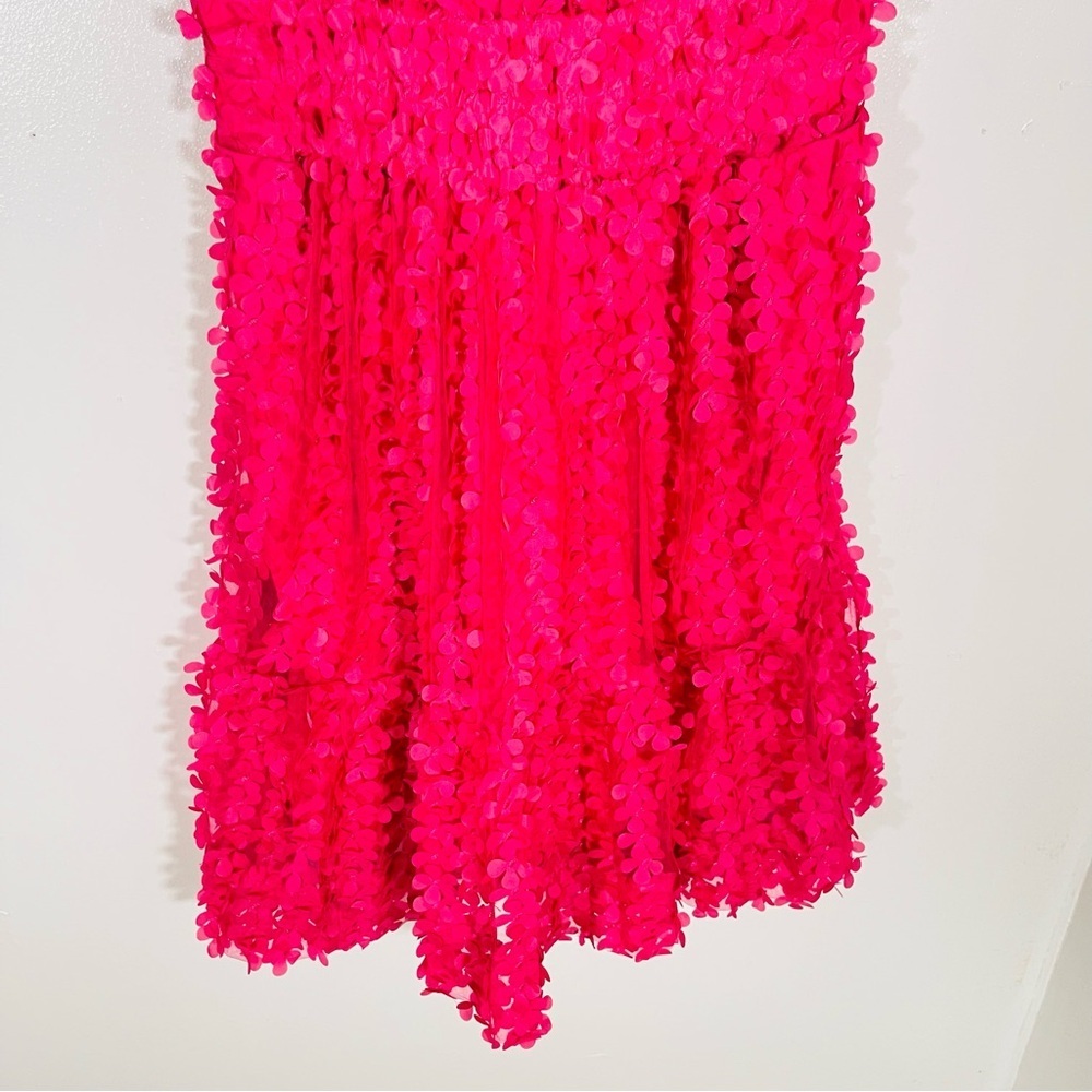 NWT Anthropologie Somerset Mini Dress Floral Appliqué Edition Pink - Picture 8 of 10